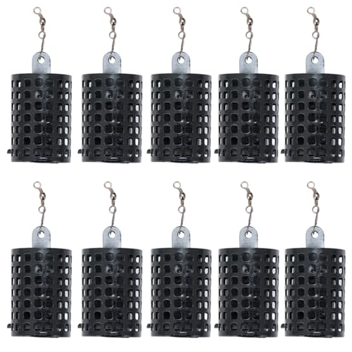 LIUZIKUN 10Pcs Runde Angelgerät Feeder Käfig Eisen Angeln Köder Käfig Korb Köder Halter Angeln Köder Käfig Feeder von LIUZIKUN