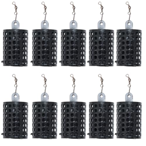 LIUZIKUN 10Pcs Runde Angelgerät Feeder Käfig Eisen Angeln Köder Käfig Korb Köder Halter Angeln Köder Käfig Feeder von LIUZIKUN