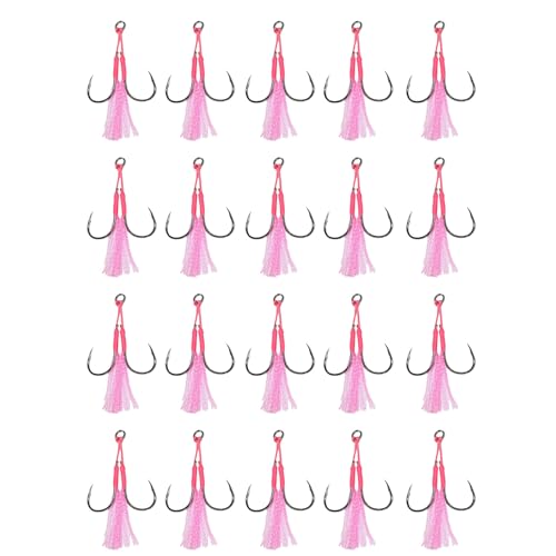 LIUZIKUN 20Pcs Doppel Angeln Unterstützen Haken Kits Langsam Schnell Fallen Jigs Angeln Haken Blinkende Tanzen Jigging Unterstützen Haken Dauerhafte LIUZIKUN 20Pcs Doppel Angeln Unterstützen Haken Kits Langsam Schnell Fallen Jigs Angeln Haken Blinkende Tanzen Jigging Unterstützen Haken Dauerhafte von LIUZIKUN