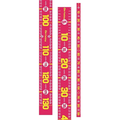 LIUZIKUN 51 Zoll Fischmesswerkzeug, selbstklebendes, weiches Angelmaßband, Salzwasserfischmaßband, Angeln, unverzichtbar, tragbar von LIUZIKUN