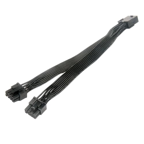 LIUZIKUN CPU 8Pin Buchse auf 2X 8Pin Stecker Konverter für Mainboard CPU Power Adapter Y-Splitter 8Pin Verlängerung Kabel 20cm von LIUZIKUN
