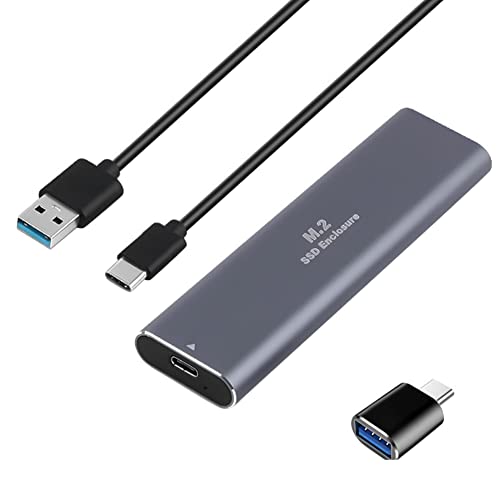 LIVASH M.2 HDD GEH?Use SATA zu USB 3.0 SSD GEH?Use M-Key/ -Key SATA B-Key/-Key Festplatte Laufwerk f¨¹r Laptop(B) von LIVASH