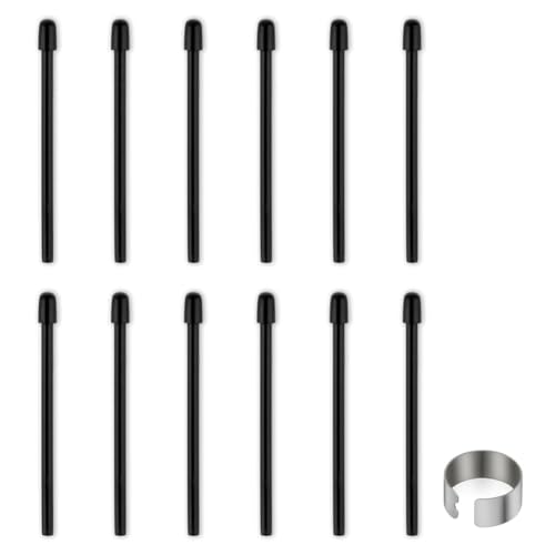 LIVASH Standard Pen Nibs Kit für, 12 Stück Schwarze -Nachfüllstiftspitzen für das Intuos Pro, IMobileStudio Pro von LIVASH