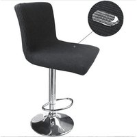 L&h-cfcahl - Stuhlhussen 2er Set Stretch Stuhlhussen, Barhocker-Bezüge, Farbe Schwarz, 2 Stück, passend für die meisten normalen Stühle, Stuhlbezüge von L&H-CFCAHL