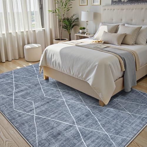 LIVEBOX Dunkelgrauer, waschbarer Teppich, modern, geometrisch, Wohnzimmerteppich, weiche Teppiche für Schlafzimmer, rutschfest, für Kinderzimmer, Kinderzimmer, Heimdekoration LIVEBOX Dunkelgrauer, waschbarer Teppich, modern, geometrisch, Wohnzimmerteppich, weiche Teppiche für Schlafzimmer, rutschfest, für Kinderzimmer, Kinderzimmer, Heimdekoration von LIVEBOX