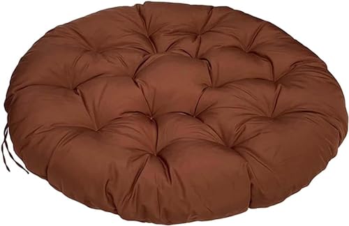 LIVEDOLLS Papasansessel Kissen, Polster Für Papasansessel,Radar Stuhl Pad, Rundes Dicke Stuhlkissen Bequem Weich Sitzkissen Hängesessel Für Indoor Outdoor Garten Stuhlauflage(Coffee color,90x90cm) von Livedolls