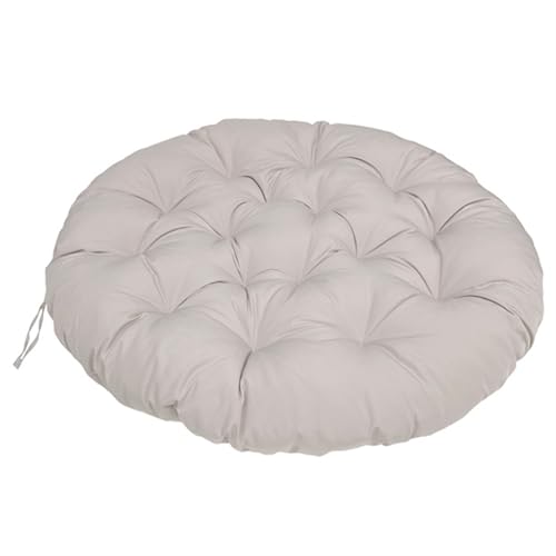 LIVEDOLLS Papasansessel Kissen, Polster Für Papasansessel,Radar Stuhl Pad, Rundes Dicke Stuhlkissen Bequem Weich Sitzkissen Hängesessel Für Indoor Outdoor Garten Stuhlauflage(Light gray,80x80cm) von Livedolls