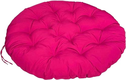 LIVEDOLLS Papasansessel Kissen, Polster Für Papasansessel,Radar Stuhl Pad, Rundes Dicke Stuhlkissen Bequem Weich Sitzkissen Hängesessel Für Indoor Outdoor Garten Stuhlauflage(Pink,80x80cm) von Livedolls