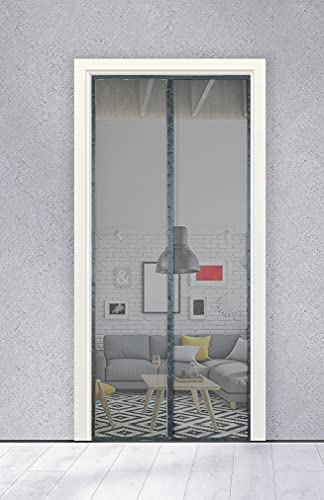 LIVEINU Fliegengitter Tür Insektenschutz Magnet Fiberglas Vorhang Fliegenvorhang Flammschutz Moskitonetz Klebmontage Ohne Bohren für Balkontür Wohnzimmer Terrassentür 100x210cm Grau LIVEINU Fliegengitter Tür Insektenschutz Magnet Fiberglas Vorhang Fliegenvorhang Flammschutz Moskitonetz Klebmontage Ohne Bohren für Balkontür Wohnzimmer Terrassentür 100x210cm Grau von LIVEINU