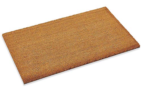 LIVEINU Kokosfaser Schmutzfangmatte Fußmatte Türvorleger Sauberlaufmatte Fußabstreifer für Haustür Innen und Außen Braun 50x80cm von LIVEINU