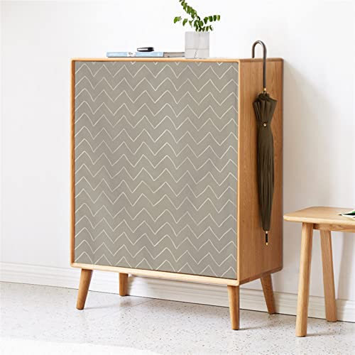 LIVEINU Schrankvorhänge für Küche, Kleiderschrank, Badezimmer, Staubdichter Vorhang für Regale, Wandpaneele, hängende Tür, Japanische Noren, Klettverschluss 70cm B x 100cm H Geometrisch 3 von LIVEINU