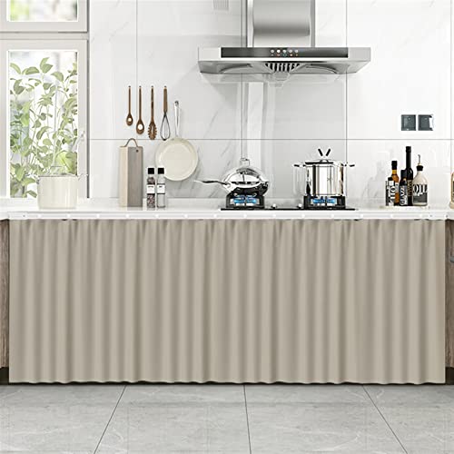 LIVEINU Schrankvorhänge für Küche, Kleiderschrank, Badezimmer, Staubdichter Vorhang für Regale, Wandpaneele, hängende Tür, Japanische Noren Selbstklebend 40x70cm Blassgrau LIVEINU Schrankvorhänge für Küche, Kleiderschrank, Badezimmer, Staubdichter Vorhang für Regale, Wandpaneele, hängende Tür, Japanische Noren Selbstklebend 40x70cm Blassgrau von LIVEINU