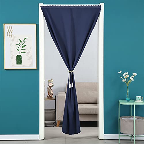 LIVEINU Türvorhang Blickdicht Thermo Gardinen Vorhang Schlaufenschal Thermogardine Thermovorhang Kälteschut Wärmeisolierend für Schlafzimmer Tür Schrank Vorhang Navy Blau 100x190cm LIVEINU Türvorhang Blickdicht Thermo Gardinen Vorhang Schlaufenschal Thermogardine Thermovorhang Kälteschut Wärmeisolierend für Schlafzimmer Tür Schrank Vorhang Navy Blau 100x190cm von LIVEINU