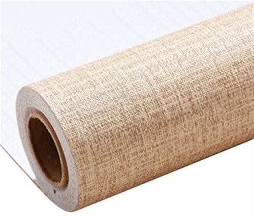 LIVEINU Aufkleber Küchenschränke PVC Tapeten Küche Selbstklebend Klebefolie Möbel Wasserfest Aufkleber für Schrank Küchenschränke Möbel Selbstklebende Folie Küchenschrank Holzmuster Khaki 0.6x10m von LIVEINU