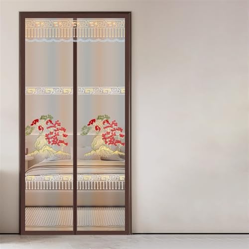 Liveinu Magnet Fliegengitter Balkontür, Stickmuster Magnetvorhang Fliegengitter Tür Selbstschließend Insektenschutz Fenster Ohne Bohren für Balkontür Terrassentür, Stil 2, 160x220cm Liveinu Magnet Fliegengitter Balkontür, Stickmuster Magnetvorhang Fliegengitter Tür Selbstschließend Insektenschutz Fenster Ohne Bohren für Balkontür Terrassentür, Stil 2, 160x220cm von LIVEINU