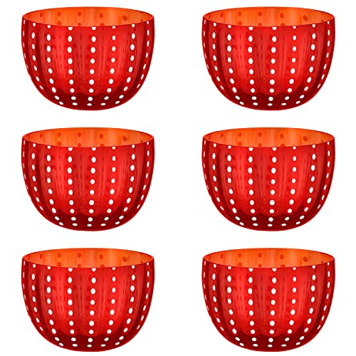 Livellara Milano Cup 400 ml Glas, 6er-Set, Spülmaschinenfest, Farbe Rot, Kollektion: Carnival von Livellara MILANO