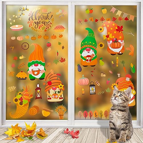 9 Stück Erntedankfest Fensteraufkleber, Thanksgiving Fenster Aufkleber, Thanksgiving Fenster Dekorationen, Herbstdeko Herbst Fensterbilder, für Thanksgiving Herbst Party Zubehör 9 Stück Erntedankfest Fensteraufkleber, Thanksgiving Fenster Aufkleber, Thanksgiving Fenster Dekorationen, Herbstdeko Herbst Fensterbilder, für Thanksgiving Herbst Party Zubehör von LIVESTN