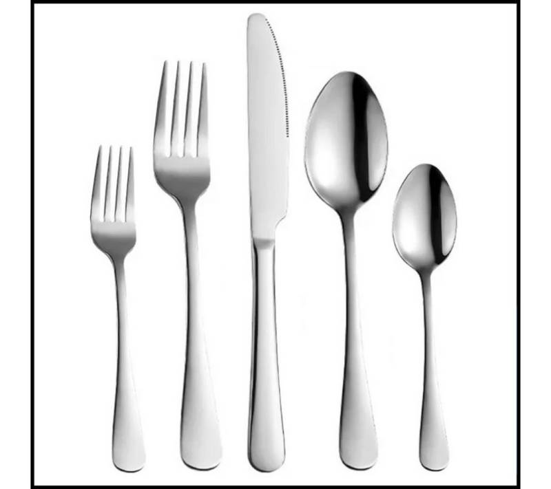 LIVINA HOME Besteck-Set Modernes Besteck Set 30 teilig, Essbesteck Geschirr Besteckset (30-tlg), 6 Personen, Set für 6 Personen, Spülmaschinenfest Besteck, Sommer Angebot! von LIVINA HOME