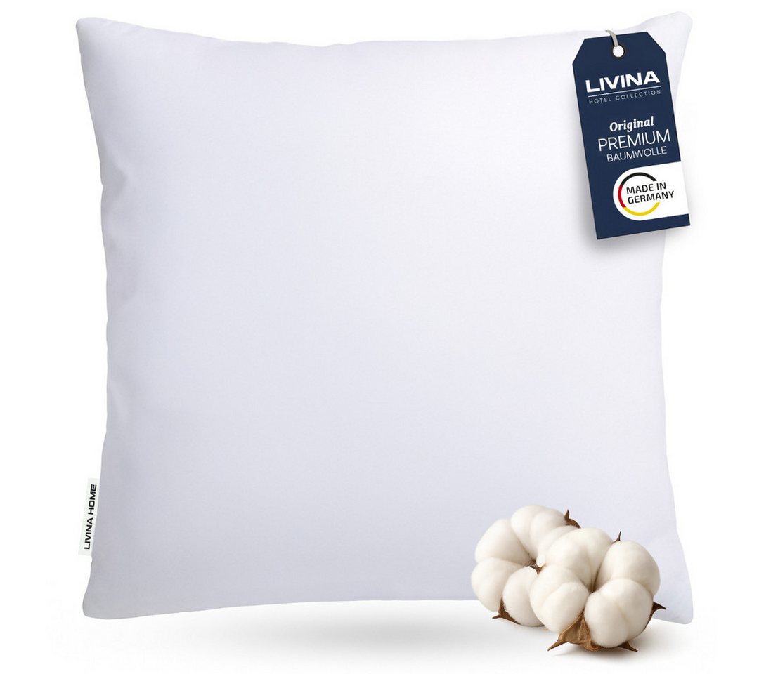 LIVINA HOME Kopfkissen Schlafkissen in Hotelqualität, Microfaserkissen, 80x80, 40x80cm, Füllung: Microfaser, Bezug: Baumwolle, Seitenschläfer, Rückenschläfer, 1, 2 oder 4-tlg. erhältlich, Kissen 40x80 cm, 80x80 cm, Reißverschluss, Made in Germany LIVINA HOME Kopfkissen Schlafkissen in Hotelqualität, Microfaserkissen, 80x80, 40x80cm, Füllung: Microfaser, Bezug: Baumwolle, Seitenschläfer, Rückenschläfer, 1, 2 oder 4-tlg. erhältlich, Kissen 40x80 cm, 80x80 cm, Reißverschluss, Made in Germany von LIVINA HOME