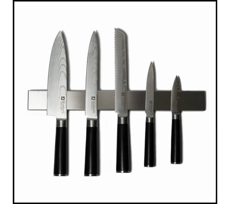 LIVINA HOME Messer-Set Messer-Set Küchenmesser, Kochmesser mit magnetische Messer-Leiste (6-tlg), Magnetleiste aus Edelstahl, inkl. Geschenk, Sommer Angebot! von LIVINA HOME