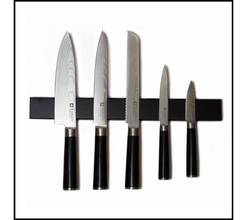 LIVINA HOME Messer-Set Messer-Set Küchenmesser, Kochmesser mit magnetische Messer-Leiste (6-tlg), Magnetleiste aus Edelstahl, inkl. Geschenk, Sommer Angebot! von LIVINA HOME