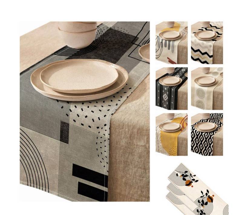 LIVINA HOME Tischläufer Premium Tischdecke abwaschbar, Tischband, moderne Leinenoptik Decke, Tischtuch, Juteband, Gartentischdecke, Tafeltuch LIVINA HOME Tischläufer Premium Tischdecke abwaschbar, Tischband, moderne Leinenoptik Decke, Tischtuch, Juteband, Gartentischdecke, Tafeltuch von LIVINA HOME