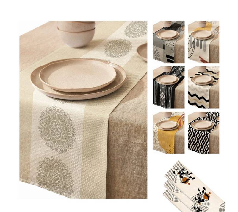LIVINA HOME Tischläufer Premium Tischdecke abwaschbar, Tischband, moderne Leinenoptik Decke, Tischtuch, Juteband, Gartentischdecke, Tafeltuch LIVINA HOME Tischläufer Premium Tischdecke abwaschbar, Tischband, moderne Leinenoptik Decke, Tischtuch, Juteband, Gartentischdecke, Tafeltuch von LIVINA HOME