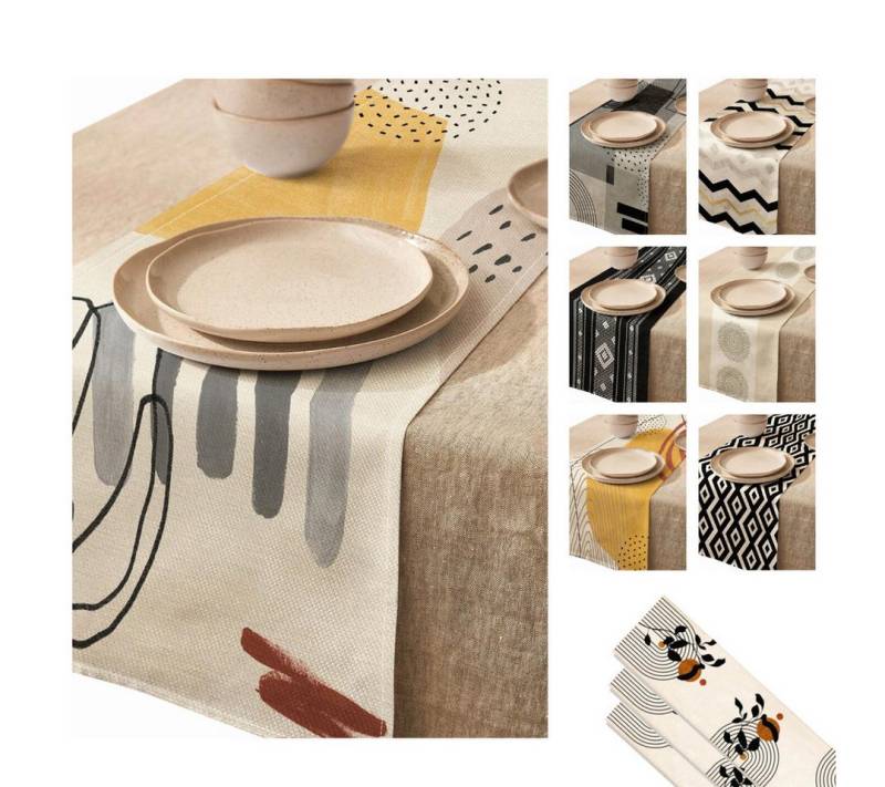 LIVINA HOME Tischläufer Premium Tischdecke abwaschbar, Tischband, moderne Leinenoptik Decke, Tischtuch, Juteband, Gartentischdecke, Tafeltuch LIVINA HOME Tischläufer Premium Tischdecke abwaschbar, Tischband, moderne Leinenoptik Decke, Tischtuch, Juteband, Gartentischdecke, Tafeltuch von LIVINA HOME