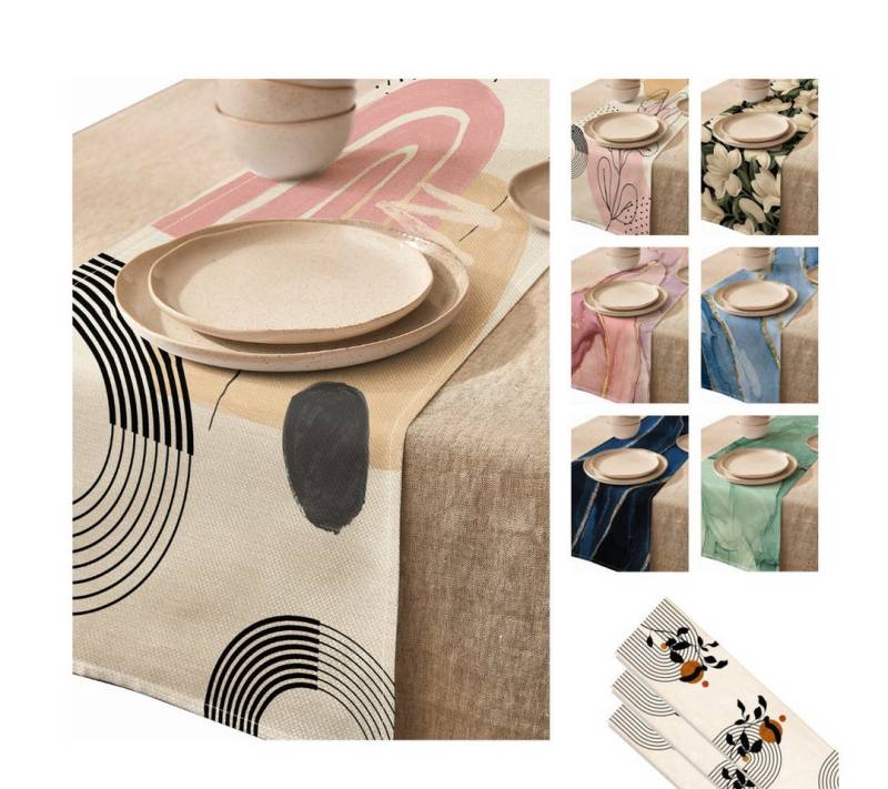 LIVINA HOME Tischläufer Premium Tischdecke abwaschbar, Tischband, moderne Leinenoptik Decke, Tischtuch, Juteband, Gartentischdecke, Tafeltuch LIVINA HOME Tischläufer Premium Tischdecke abwaschbar, Tischband, moderne Leinenoptik Decke, Tischtuch, Juteband, Gartentischdecke, Tafeltuch von LIVINA HOME