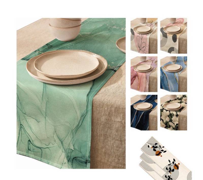 LIVINA HOME Tischläufer Premium Tischdecke abwaschbar, Tischband, moderne Leinenoptik Decke, Tischtuch, Juteband, Gartentischdecke, Tafeltuch LIVINA HOME Tischläufer Premium Tischdecke abwaschbar, Tischband, moderne Leinenoptik Decke, Tischtuch, Juteband, Gartentischdecke, Tafeltuch von LIVINA HOME