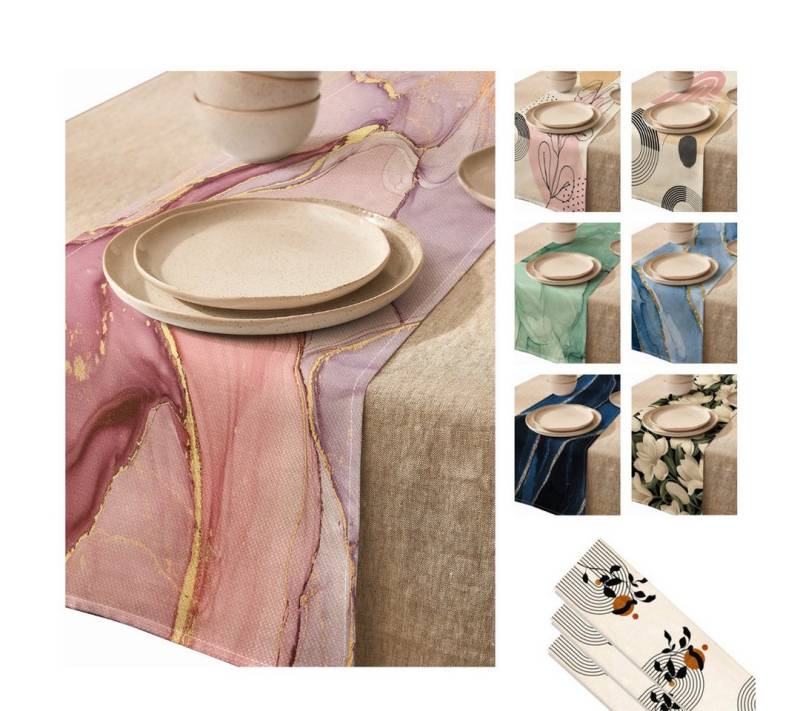 LIVINA HOME Tischläufer Premium Tischdecke abwaschbar, Tischband, moderne Leinenoptik Decke, Tischtuch, Juteband, Gartentischdecke, Tafeltuch LIVINA HOME Tischläufer Premium Tischdecke abwaschbar, Tischband, moderne Leinenoptik Decke, Tischtuch, Juteband, Gartentischdecke, Tafeltuch von LIVINA HOME