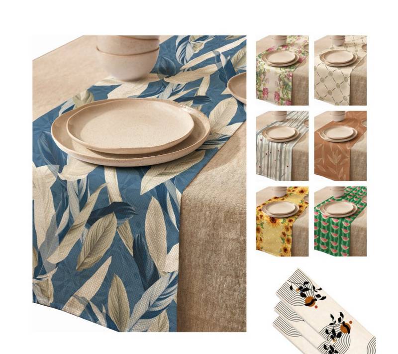 LIVINA HOME Tischläufer Premium Tischdecke abwaschbar, Tischband, moderne Leinenoptik Decke, Tischtuch, Juteband, Gartentischdecke, Tafeltuch LIVINA HOME Tischläufer Premium Tischdecke abwaschbar, Tischband, moderne Leinenoptik Decke, Tischtuch, Juteband, Gartentischdecke, Tafeltuch von LIVINA HOME