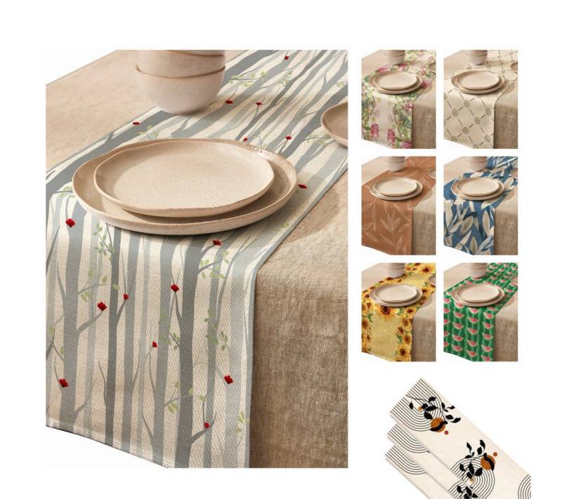 LIVINA HOME Tischläufer Premium Tischdecke abwaschbar, Tischband, moderne Leinenoptik Decke, Tischtuch, Juteband, Gartentischdecke, Tafeltuch LIVINA HOME Tischläufer Premium Tischdecke abwaschbar, Tischband, moderne Leinenoptik Decke, Tischtuch, Juteband, Gartentischdecke, Tafeltuch von LIVINA HOME