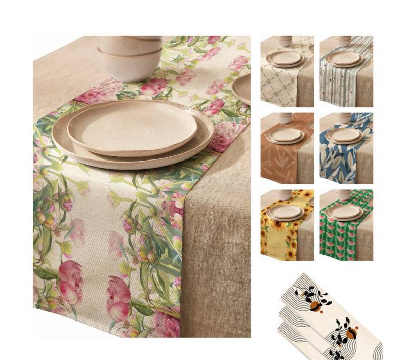 LIVINA HOME Tischläufer Premium Tischdecke abwaschbar, Tischband, moderne Leinenoptik Decke, Tischtuch, Juteband, Gartentischdecke, Tafeltuch LIVINA HOME Tischläufer Premium Tischdecke abwaschbar, Tischband, moderne Leinenoptik Decke, Tischtuch, Juteband, Gartentischdecke, Tafeltuch von LIVINA HOME