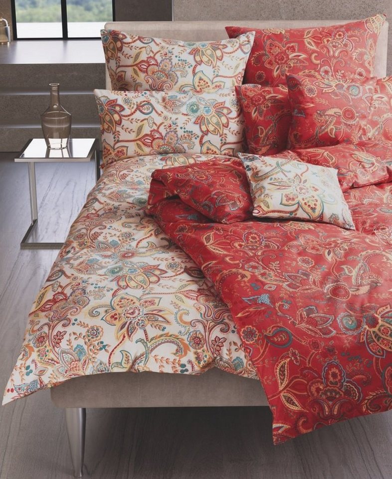 Bettwäsche Bettwäsche-Set AUTUMN PAISLEY reine Baumwolle Satin made in Europe, LIVING DREAMS, hautfreundlich atmungsaktiv temperaturausgleichend von LIVING DREAMS