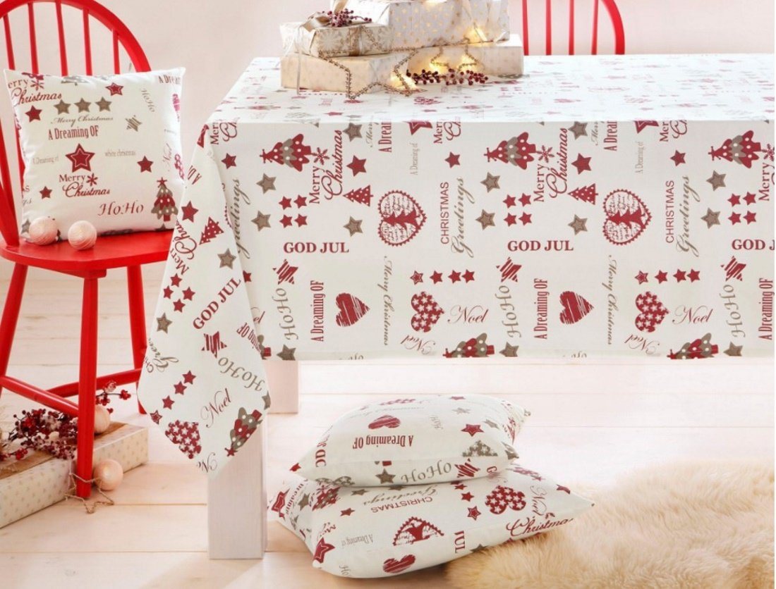 LIVING DREAMS Tischläufer Tischläufer X-MAS 40x140 cm + 4 Platzsets 33 x 48cm LIVING DREAMS Tischläufer Tischläufer X-MAS 40x140 cm + 4 Platzsets 33 x 48cm von LIVING DREAMS