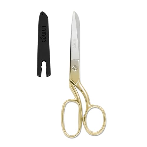 LIVINGO Profi Stoffschere: Multifunktionale Schwere Edelstahl-Schneiderschere, Gebogene Klinge für Leder, Stoff und Nähen, 20 cm, Gold - Für Heimgebrauch LIVINGO Profi Stoffschere: Multifunktionale Schwere Edelstahl-Schneiderschere, Gebogene Klinge für Leder, Stoff und Nähen, 20 cm, Gold - Für Heimgebrauch von LIVINGO