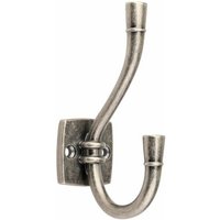 Garderobenhaken Argo, Kleiderhaken Silber antik, Wandhaken vintage - Altsilber von LIVINGPOINT24