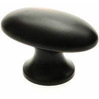 Möbelknopf Schwarz matt, Türknauf ba 16mm, Schrankknauf massiv von LIVINGPOINT24