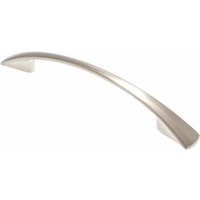 Möbelgriff ba 128 mm, Bogengriff schmal, Küchengriff edelstahloptik - Edelstahloptik von LIVINGPOINT24