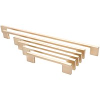 Livingpoint24 - Möbelgriff ba 128mm, Küchengriff Goldfarbig matt, Türgriff Easy von LIVINGPOINT24