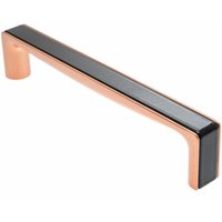 Möbelgriff ba 160mm, Küchengriff Kupfer & Schwarz, BiColor Türgriff von LIVINGPOINT24
