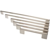 Möbelgriff ba 192mm, Küchengriff Edelstahloptik, Türgriff Easy von LIVINGPOINT24