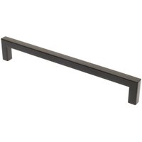 Möbelgriff ba 192mm, Küchengriff Schwarz matt, Türgriff eckig von LIVINGPOINT24