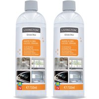 GlassStar Fenster- und Oberflächenreiniger 2x 750ml - Zubehör für Window Buddy Fensterreinigungsgerät - streifenfreie Sauberkeit - Doppelpack von LIVINGTON