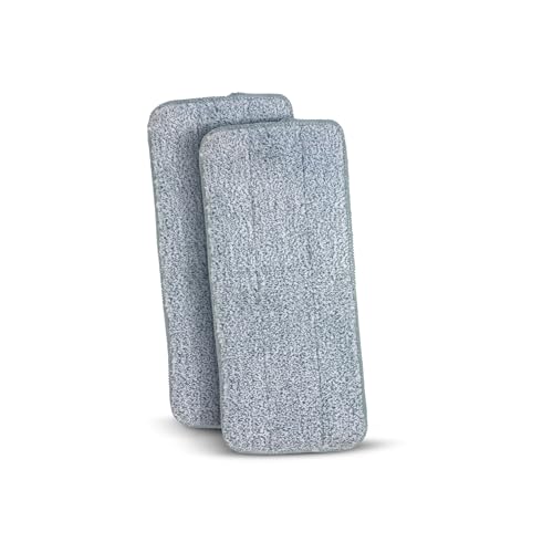 LIVINGTON Touchless Mop Ersatz-Pads, Bodenwischtücher, Mikrofaserpads, Mikrofaser, 2er-Set LIVINGTON Touchless Mop Ersatz-Pads, Bodenwischtücher, Mikrofaserpads, Mikrofaser, 2er-Set von LIVINGTON