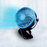 Livington - Go Fan – mobiler Mini Ventilator mit Akku – kraftvoller usb Ventilator mit 6h Laufzeit – flexibler Tischventilator zum Aufstellen oder von LIVINGTON