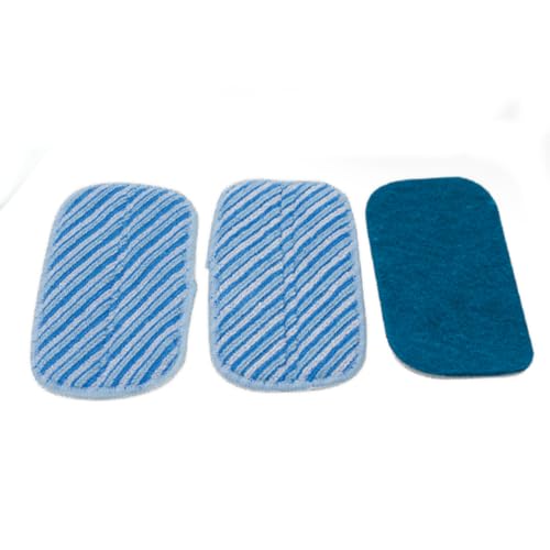 Livington MultiScrubber Ersatzpads - 3er-Set Ersatz-Pads für Ihren Livington MultiScrubber - 1x Nylon-Pad und 2X Microfaser-Pads von LIVINGTON