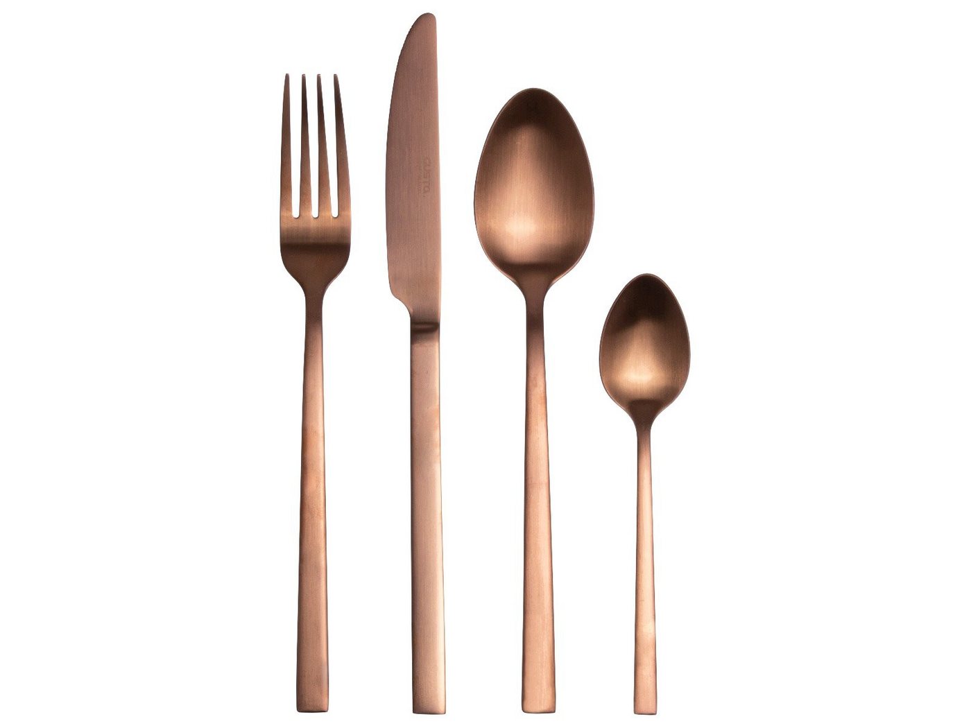 LIVIcom Besteck-Set Gusta (16-tlg), 4 Personen, Edelstahl, Bronze Besteckset von LIVIcom
