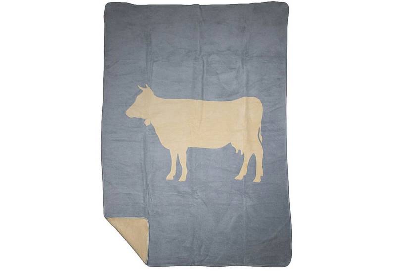 Wohndecke, LIVIcom, Kuscheldecke Kuh 130x180 Couch Decke von LIVIcom